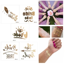 10 pcs Casamento Tatuagens Temporárias de Despedida Da Tribo Decoração Do Casamento Do Evento Do Partido de Galinha Acessórios Da Noiva Da Equipe Para Ser Dama de honra