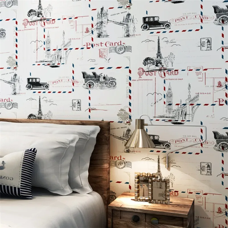 

beibehang British wind natural green paper wallpaper cute cartoon boys and girls bedroom bedroom wallpaper wall