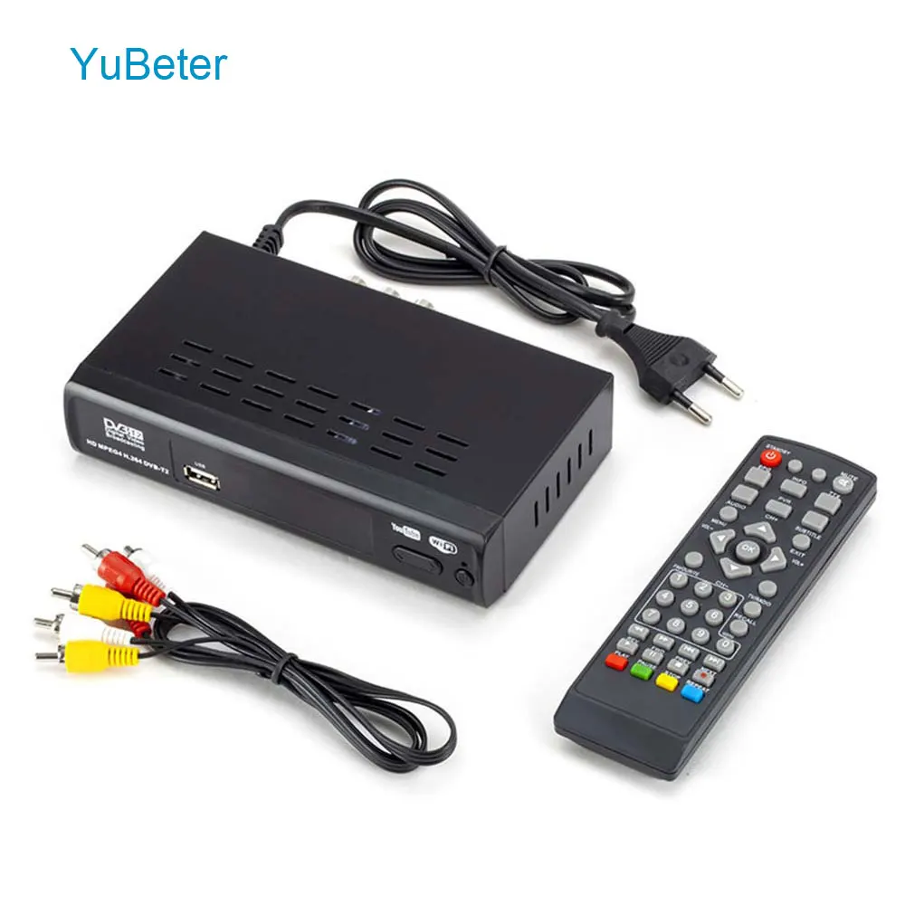 

YuBeter DVB-T2 TV Set Top Box HDMI RCA CVBS Ypbpr RCA Coaxial 1080P HDMI Digital Satellite Receiver Digital Video Broadcasting