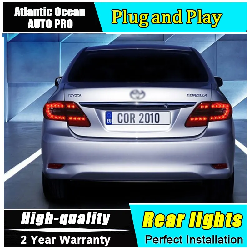 

AUTO.PRO 2010-2013 For Corolla LED rear lights car styling For Corolla LED taillights cover signal+brake+reverse