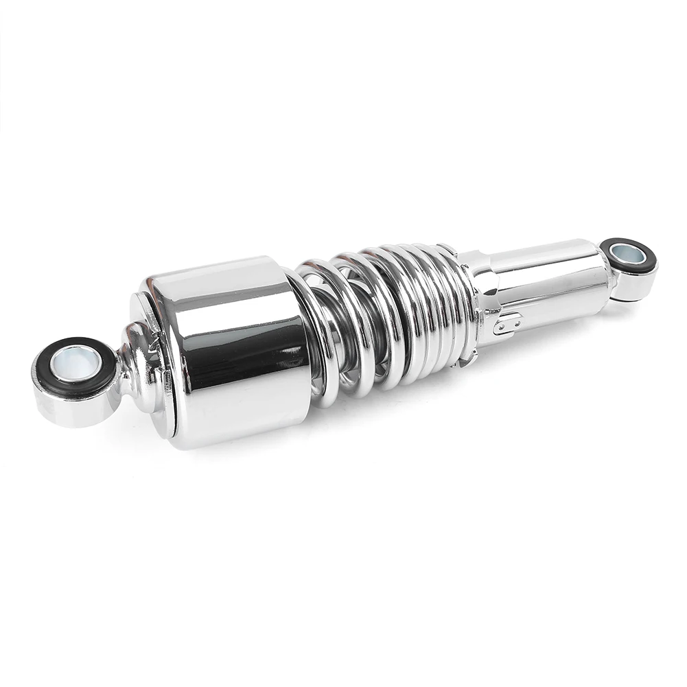 Universal 267mm Motorcycle Rear SHOCK ABSORBERS Suspension Cushion Damper For HARLEY DAVIDSON Chrome Eye Center to Eye Center 10.5" INCH