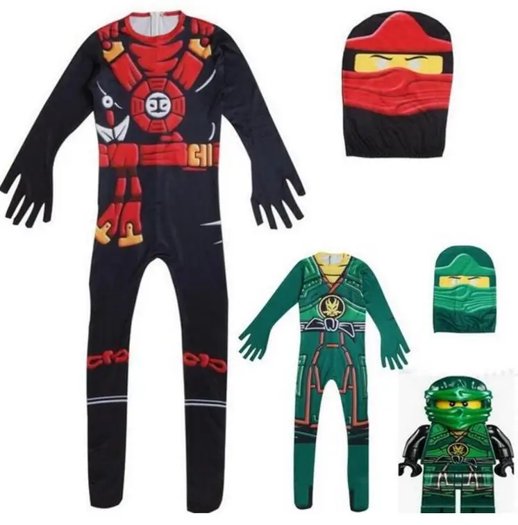 

Superhero Cosplay Boy Ninja Costume Girls Halloween Party Dress Up Streetwear Kids Ninjago Cosplay Costumes Boys Clothes Sets