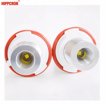 

hippcron 1 Set 2*6W 12W LED Marker Angel Eyes White / Blue for E39 E53 E60 E61 E63 E64 E65 E66