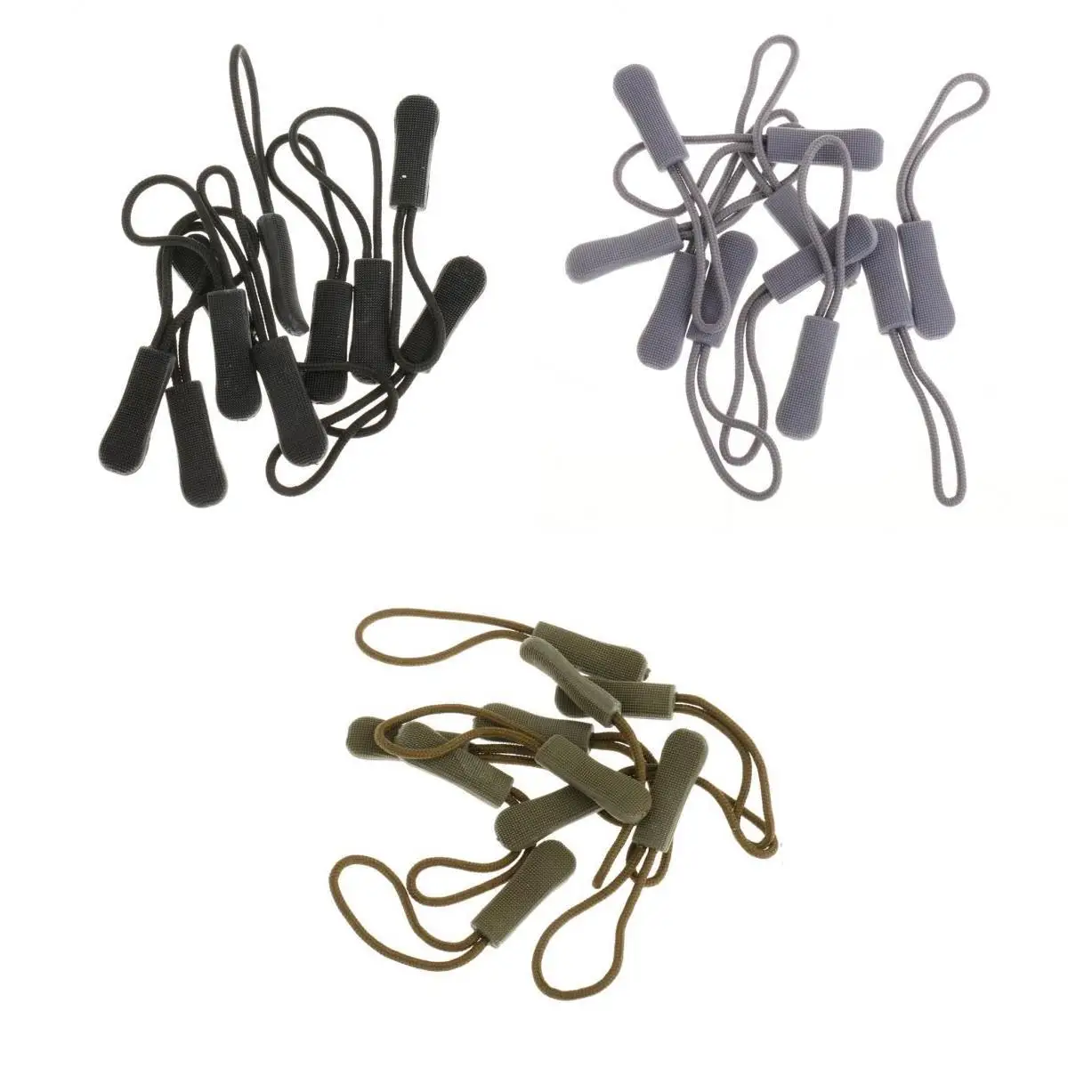 30 Zipper Pull Cord Zip Puller Zip Fastener Zip Slider Replacement for Bags