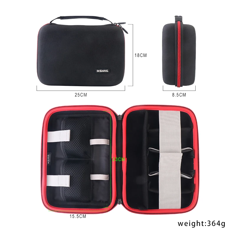 IKSNAIL For Gopro Accessories Protective Storage Bag Carry Case For Xiaomi Yi Go pro Hero 7 6 5 4 Sjcam Sj4000 Action Camera Bag