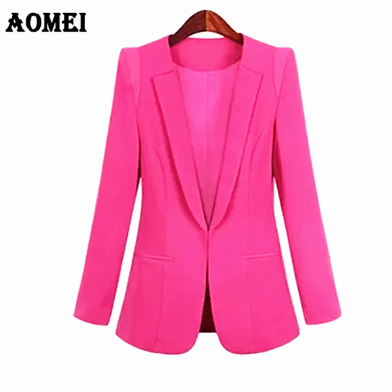 

Plus Size Womens Jackets Business Office Lady Suits Autumn All-match Women Blazers 3XL 4XL Slim Long Sleeve Blaser Female Suit