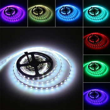 

Nonwaterproof LED Strip 5050 SMD 5M 300led Warm White Cold White Blue Green Red Yellow RGB Flexible 12V Led Strip Light