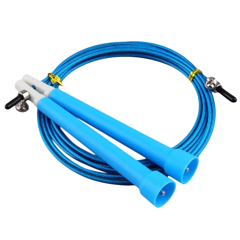 Kabel Staal Jump Skipping Jumping Speed Fitness Touw Cross Fit MMA Boksen - Цвет: blue