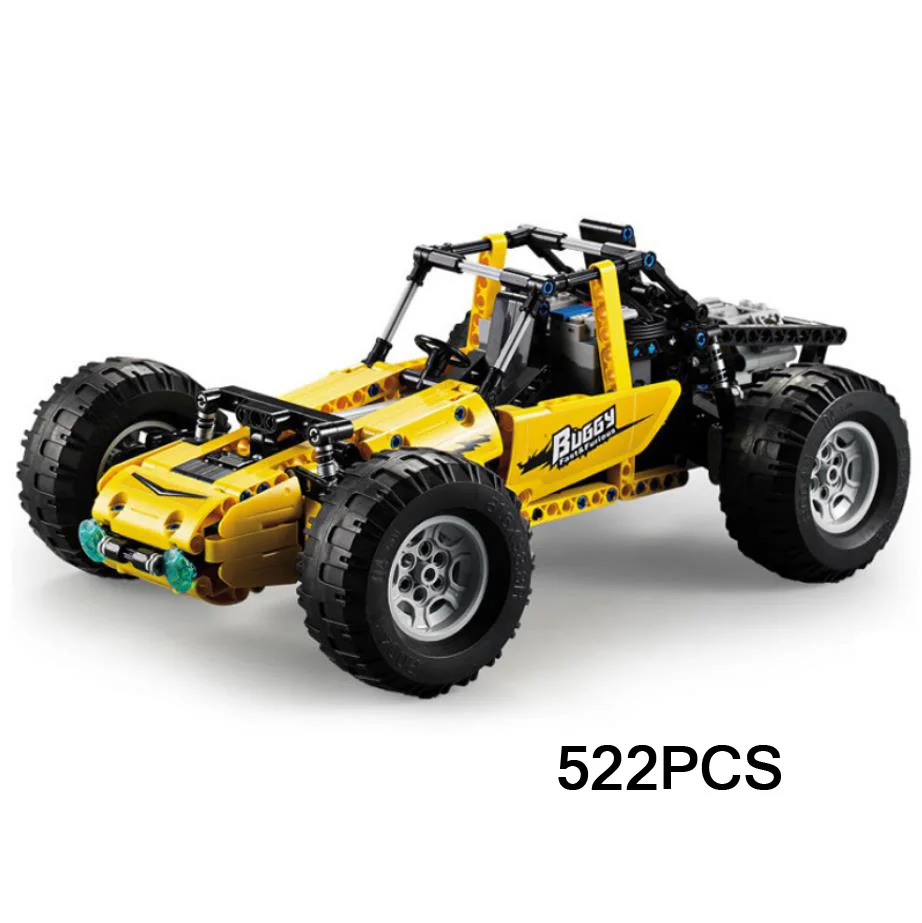 

pubg Fast 2.4Ghz remote radio control ATV moc building block with light rc All Terrain Racing car bricks education toys for gift