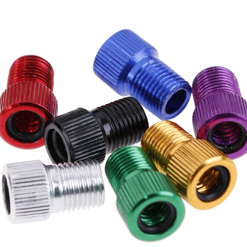 5pcs Presta Schrader Valve Adapter Converter Road Bike Cycle Bicycle Pump Tube Random Color