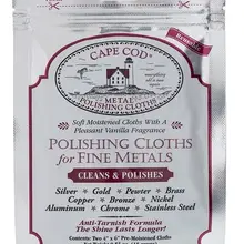 Мыс трески очищает полировочные ткани для тонких металлов-двойной пакет для ювелирных часов