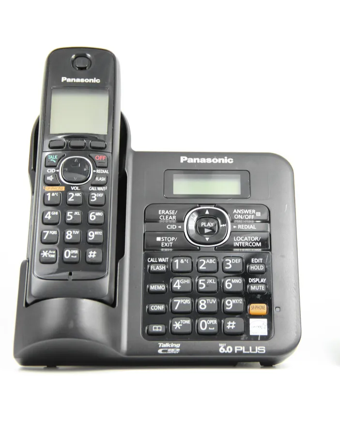 

1 Handsets KX-TG6641B DECT 6.0 Digital wireless phone Black Cordless Phone with Answering system