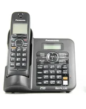 1 Teléfonos KX-TG6641B Digital DECT 6.0 teléfono inalámbrico Teléfono Inalámbrico con contestador automático Negro