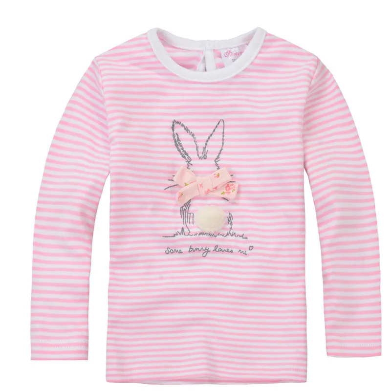 Fall Winter High Quality Cute Baby Girl Long Sleeve Cotton T shirts Children T shirt Kids Infant