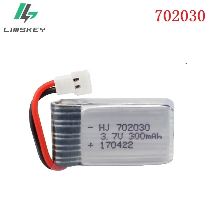 3,7 V 300mAH литий-полимерный Батарея для Udi U816 U830 F180 E55 FQ777 FQ17W Hubsan H107 Syma X11C FY530 RC вертолет 3,7 V 300 мА/ч, 25C 702030