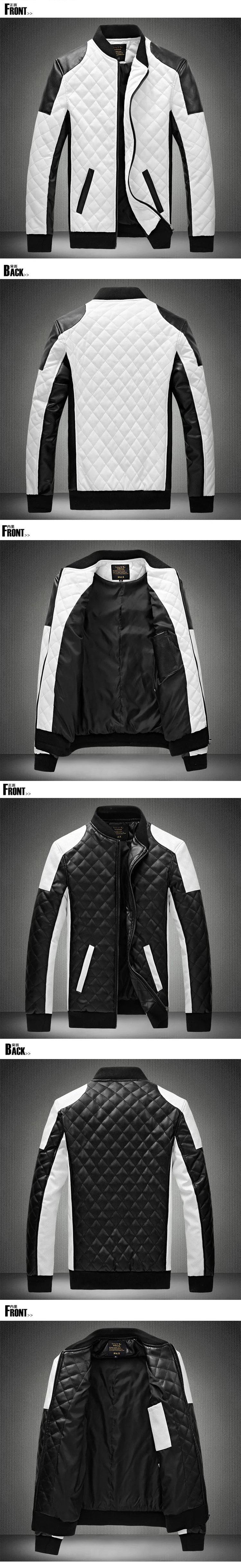 2020 Men Leather Casual Jacket