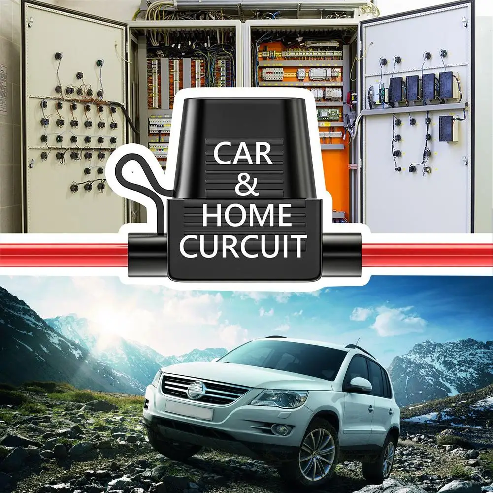 Adicionar-um-circuito da Torneira Fio à Prova Pacote Carro Fuse Holder Heavy Duty d' Água - Ato Adaptador 16 Bitola 15amp Lâmina Automotivo Fusível 10 Atc 5 Duty Fio À Prova D' Água ATO