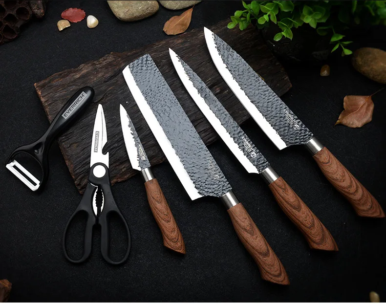 Ceramic Knife Set Chef Kitchen Knives + Fruit Peeler + Covers 4 6 Blade  Sharp