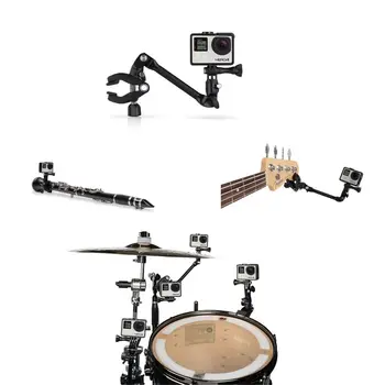 

The Jam Adjustable Instrument Guitar Music fash Mount For GoPro 4 XIAOMI SJCAM work for all GoPro HERO models