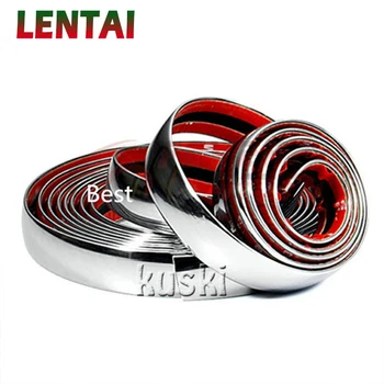 

LENTAI For Opel astra h j g insignia vectra c corsa d zafira b Acura Buick 5M Chrome Trim Styling Car Sticker Molding Strip