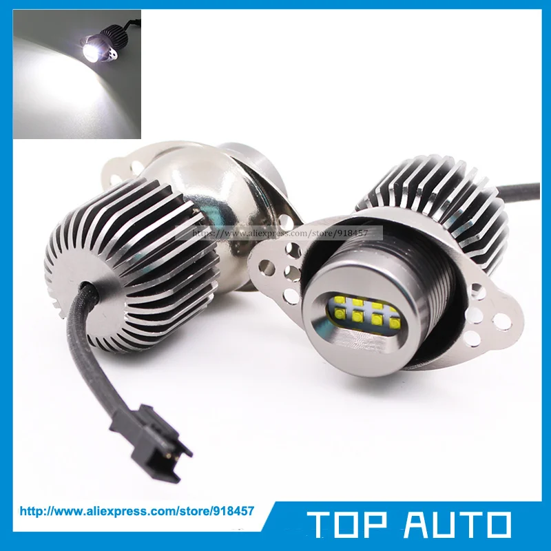 

2*40W 80W LED Angel Eyes Marker Canbus For BMW E90 E91 328i 335i 2009-2011 LCI Non Xenon Headlight White