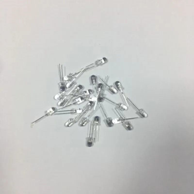 Круглый белый светодисветильник F5 100 шт. 5 мм и свет с короткой ногой прямая в