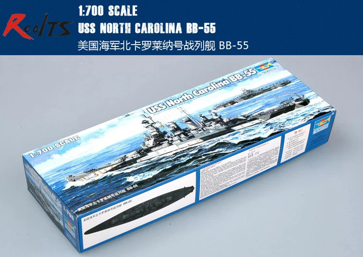 Набор пластиковых моделей RealTS Trumpeter 05734 1/700 USS North Carolina BB-55