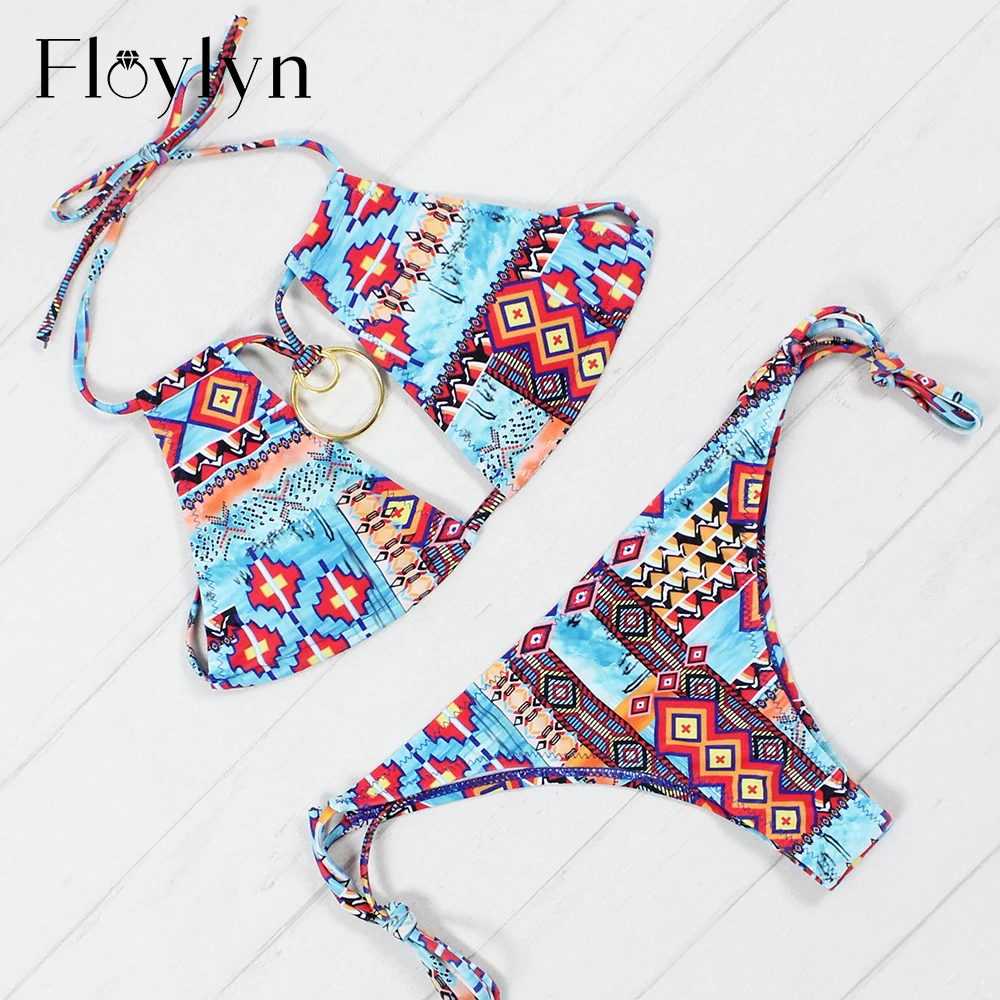 Floylyn Women Bikinis Set New Swimsuit Women Brand Biquini Push Up Swim