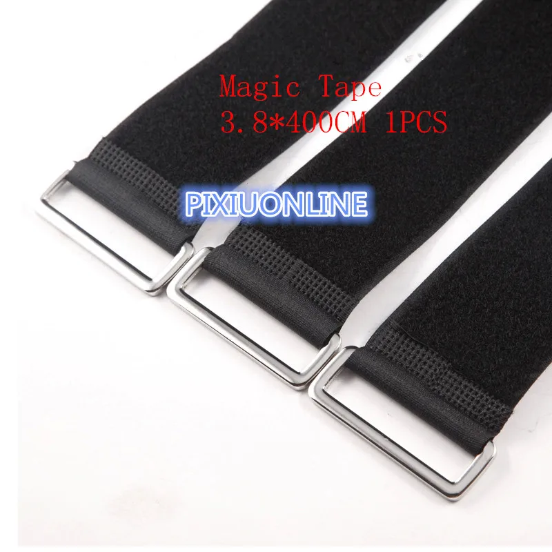 

1PCS YT1129B Hasp Magic Tape Strap Black Cable Tie Wide 3.8 cm Length 400 cm Free Shipping Sell at a Loss