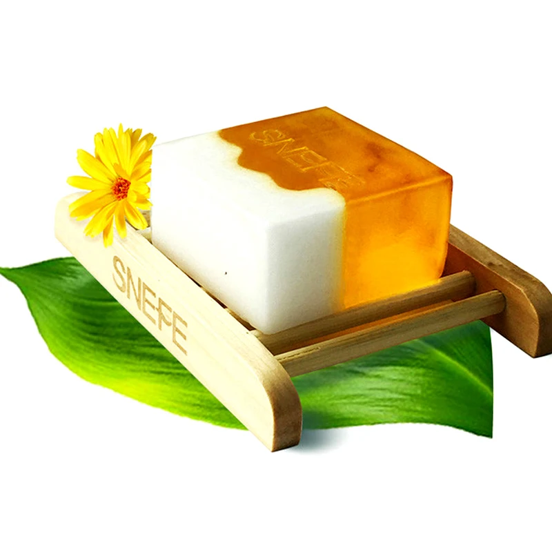 

SNEFE Plant Skin care Soap Calendula Control Oil Serum Whitening Cleansing Bath Washing Hand Fresh Milk Coconut Glycerin