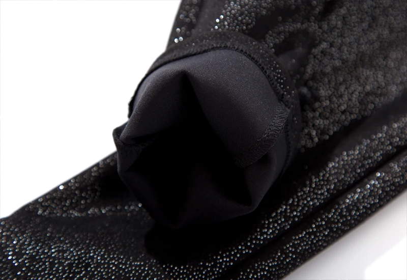 Shiny Sequined Leather Pants Women Skinny High Waist Suede Pants Women Stretch Black Trousers Women Pencil Pants 2018 New