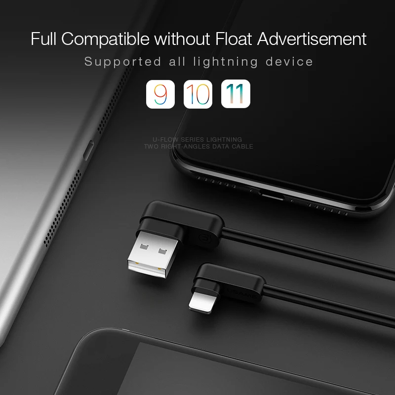 USAMS игровая линия передачи данных L гибкий кабель для iphone USB телефон синхронизации