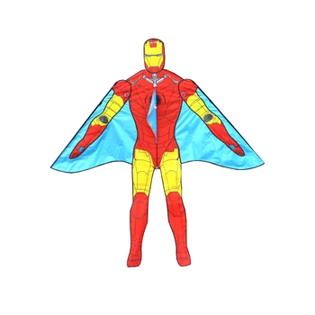 

free shipping 10pcs/lot super iron man kites line ripstop nylon outdoor toys for children weifang kites factory kaixuan kite