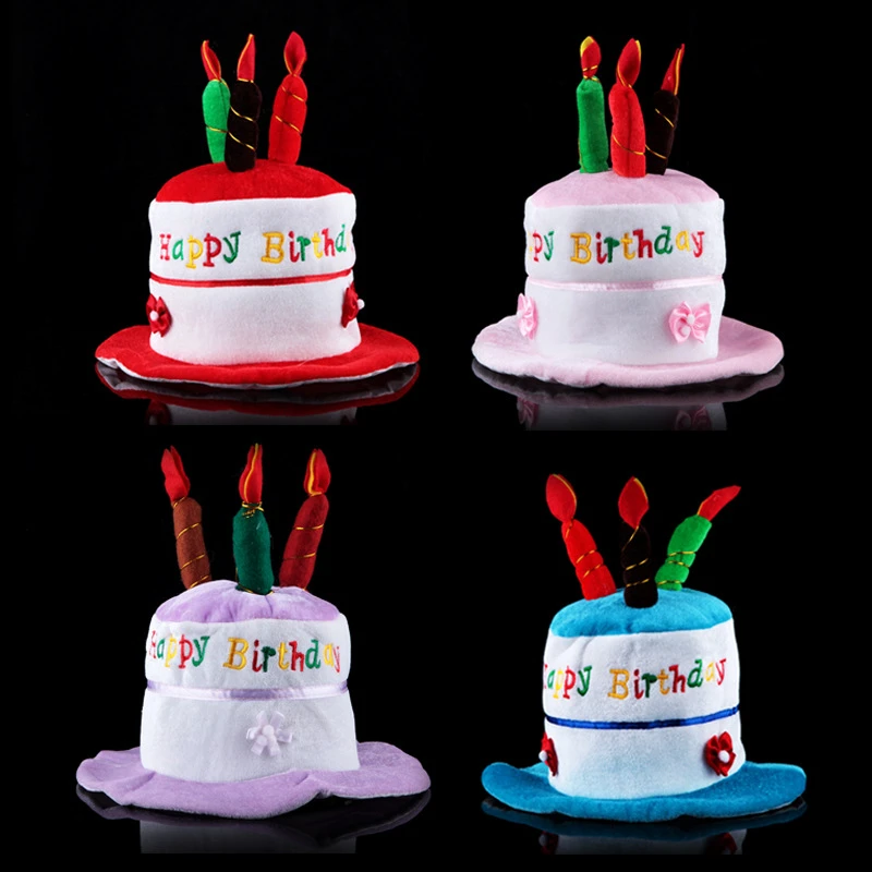 Chapeau D Anniversaire Pour Enfants 2 Pieces Lot Fournitures De Fete Decoration De Gateau D Anniversaire Accessoires De Deguisement Cosplay Aliexpress
