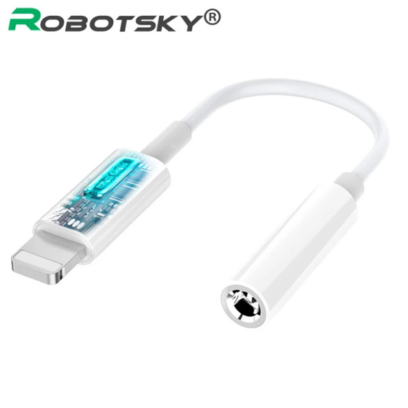 Goedkoop 3.5mm Audio Kabel Opladen voor iPhone X 8 7 6 s Plus Draad Splitter Kabel Voor iPhone 3.5mm Hoofdtelefoon Adapter Cord