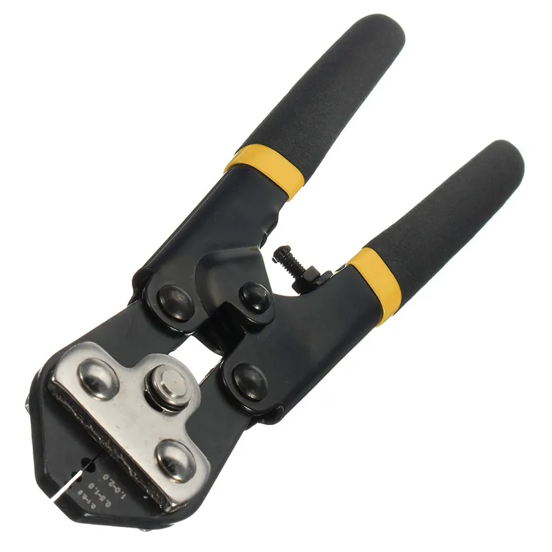 Crimping Pliers High Quality 65 Manganese Steel Hand Tools Yellow Black Wire Rope Crimp Capacity 0.1-0.5 0.5-1.0 1.0-2.0 mm