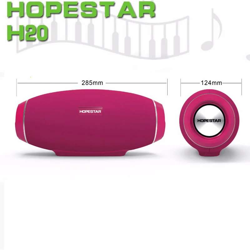 HOPESTAR H20 беспроводной портативный Bluetooth 2,1 динамик 30 Вт водонепроницаемый наружный басовый сабвуфер с внешним аккумулятором USB AUX мобильный