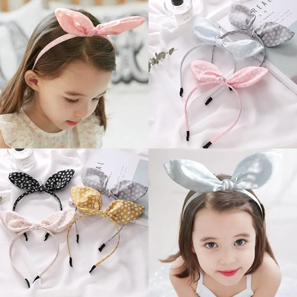 

M MISM 2019 Children Hairband Turban Headband Hair Band For Women Rabbit Ears Headwear Girls Hair Accessories Cute Hair Hoop