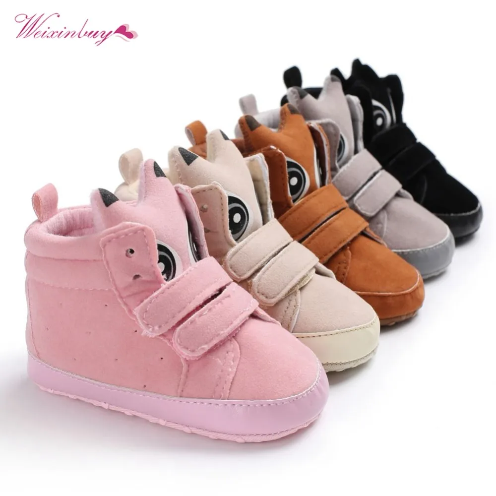 

WEIXINBUY Baby Scrub Shoes Newborn Baby Boy Girl First Walkers Soft Moccs Shoes Soft Soled Non-slip Footwear Crib Shoes 5 Colors
