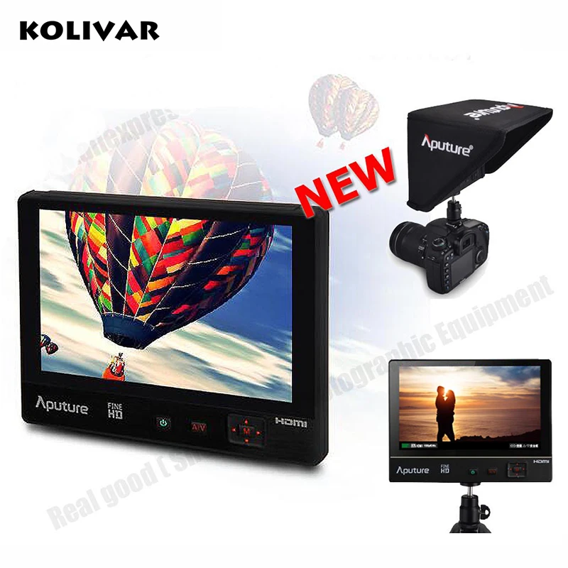 

KOLIVAR Aputure VS-1 FineHD Monitor 7" 1920*1200 HD LTPS Extra OSD Panel for Canon Nikon Sony BMPCC GH4 DSLR Camera Camcorder