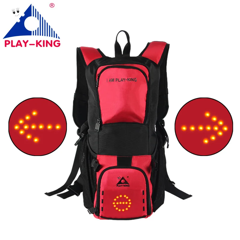 

New remote LED turn signal backpack outdoor cycling waterproof warning light mountain men women bicycle safety riding 28L 2017