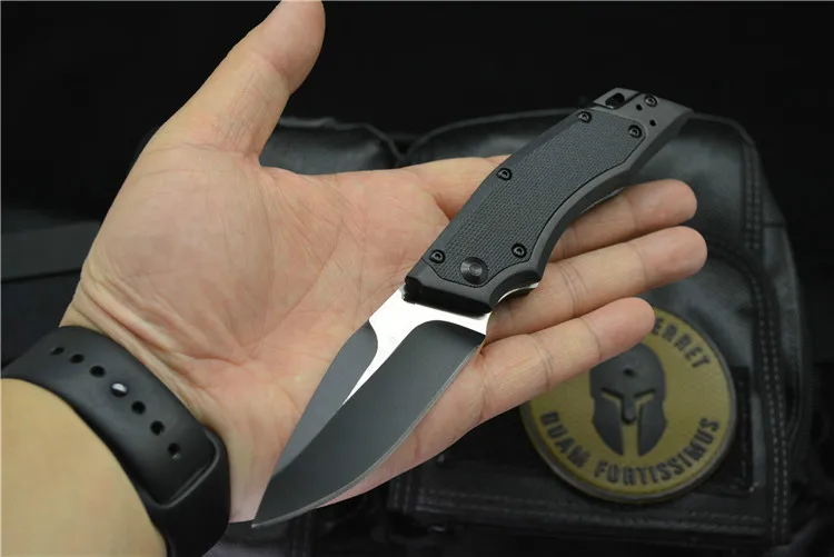 

OEM KX 1905 flipper folding knife 8Cr13Mov blade Aluminum alloy + nylon handle camping hunting fruit knives EDC tools