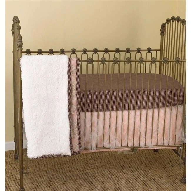 Cotton Tale NG4S Nightingale 4pc Crib Bedding Set - Pink & Gray