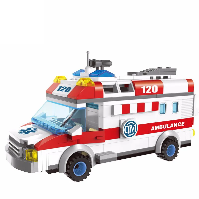 Enlighten-1118-Block-Ambulance-Series-DIY-328pcs-Bricks-Truck-Building-Blocks-Toys-Kids-Gift-Playmobil-Block (1)