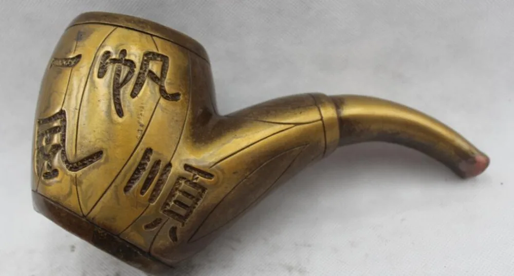 

Details about 6"Chinese Folk Pure Bronze excellent beautiful plain sailing pipe Statue R0715 Discount 35%