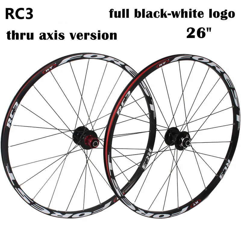 MTB горный велосипед RC3 через ось колесики для вала Сверхлегкий 26/27. 5 дюймов передний 15*100 мм/задний 12*142 мм дисковые тормоза