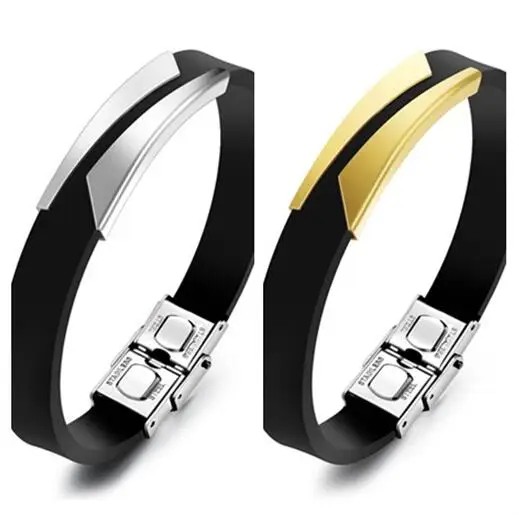 Модный подлинный силикон с браслетом из нержавеющей стали 8 дюймов