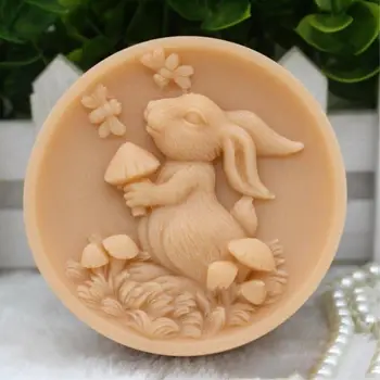 

Grainrain Easter Bunny Silicone Soap Mold Rabbit Silicone Mold Soap Handmade Craft Mold