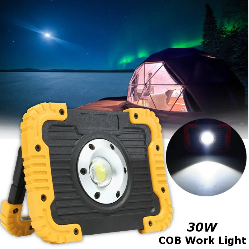 

30W USB COB LED Work Light Floodlight Flashlight Spotlight Searchlight Outdoor Camping Hiking Emergency 3 Modes