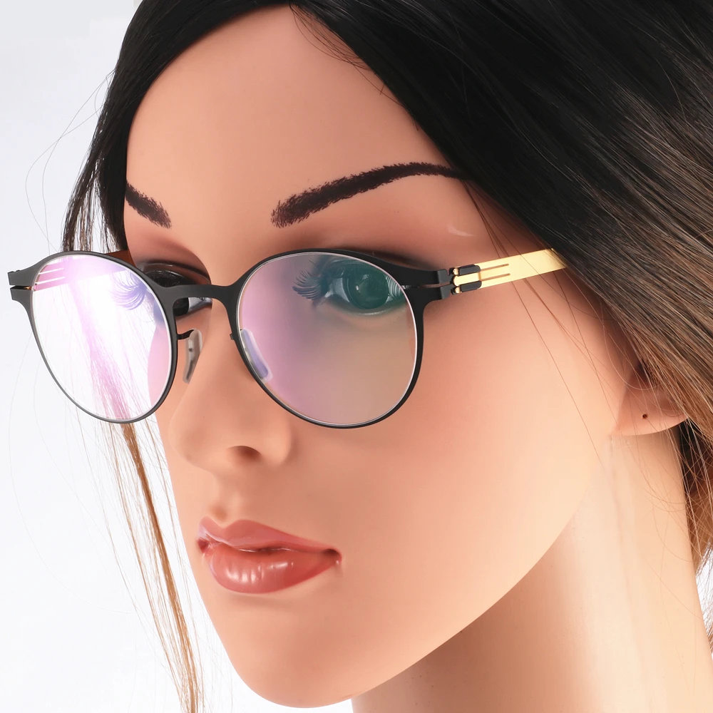 Оправа для очков CHASHMA Женская круглая оправа светильник Кая тонкая мужская по